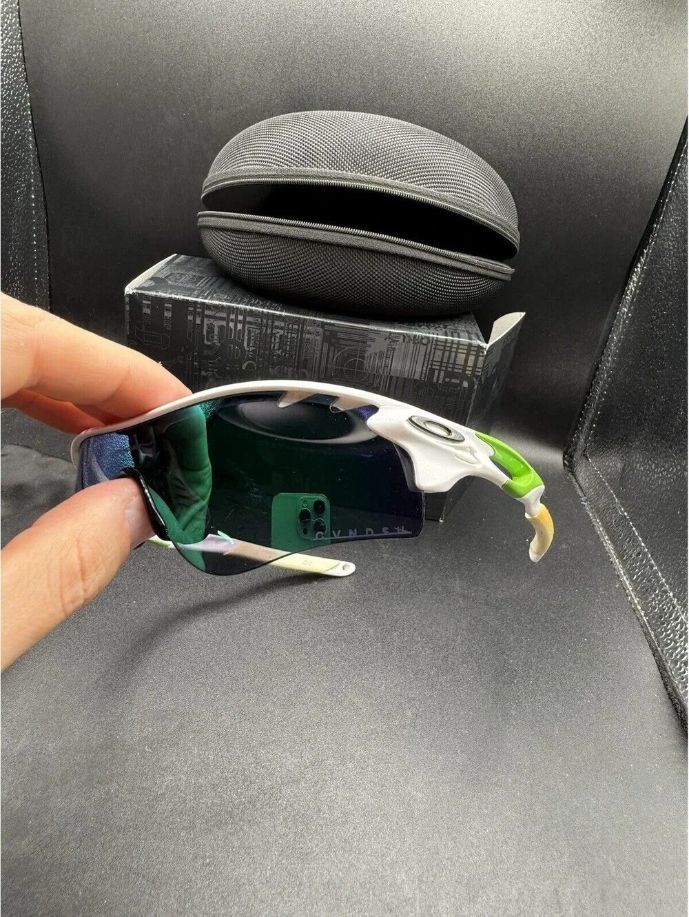 Oakley Radarlock Path Cavendish Polished White Green/Jade Iridium OO9181-35